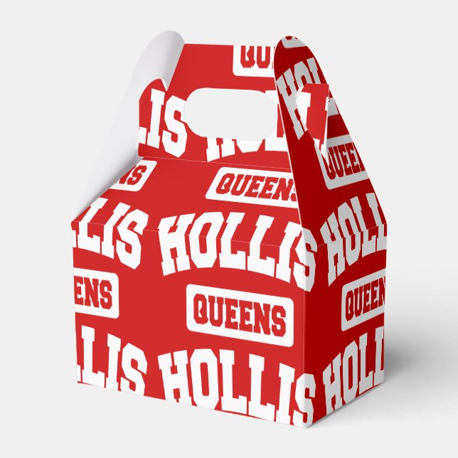 Hollis, Queens, NYC Favor Box (Front Side)