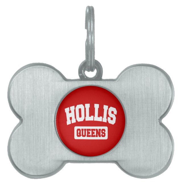 Hollis, Queens, NYC Pet Name Tag (Front)
