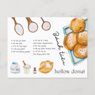 Hollow Doughnut - Vietnamese Food Postcard