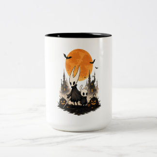 Hollow Knight Halloween Spooky Moon Pumpkin Gaming Two-Tone Coffee Mug