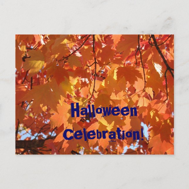 Holloween Celebration! event announcements cards (Front)