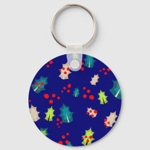 Holly and Berries  Keychain