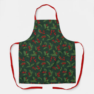 Holly Apron in green