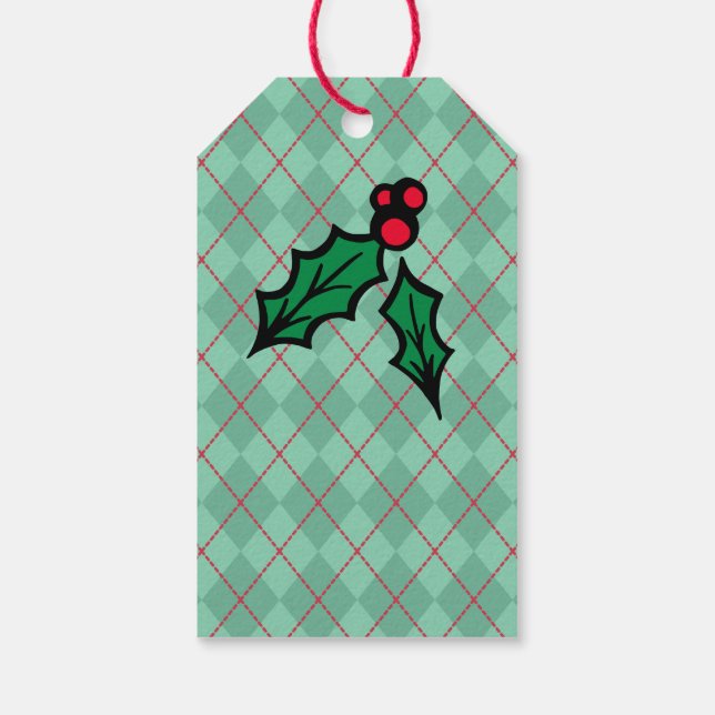Holly Argyle Christmas Gift Tags (Back)