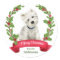 Holly Banner West Highland White Terrier Christmas