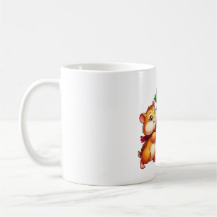 Holly Bell Hamster Christmas Charm Coffee Mug