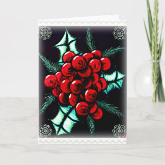 Holly Berries Card
