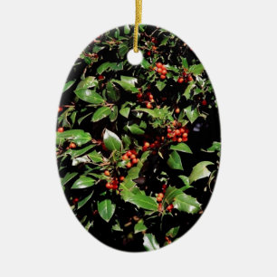 'Holly & Berries' Christmas 2025 Ornament