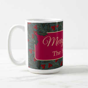 Holly Berries Christmas Coffee Mug