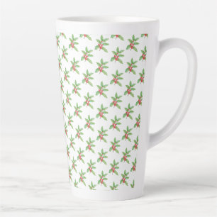 Holly berries Christmas Latte Mug