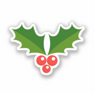 Holly berries Christmas Sticker