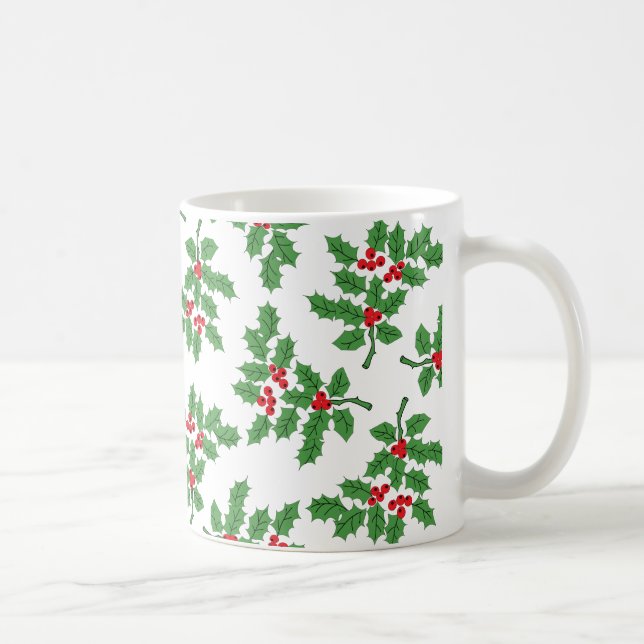 Holly Berries Coffee Mug (Right)