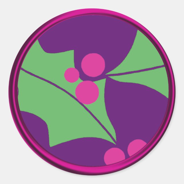 Holly Berries Envelope Seal (Front)