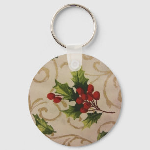 Holly Berries Keychain
