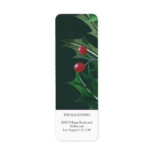Holly Berries Personalized Christmas