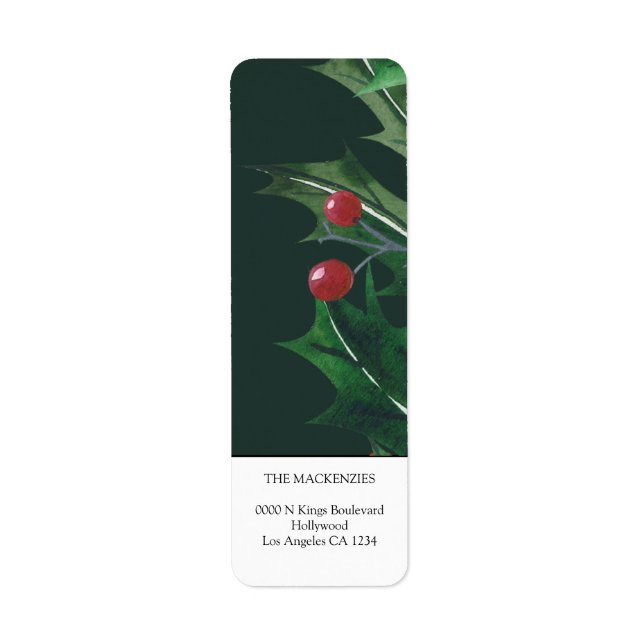 Holly Berries Personalized Christmas (Front)