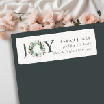 Holly Berries Pine Joy Christmas Wreath Address<br><div class="desc">If you need any further customisation please feel free to message me on yellowfebstudio@gmail.com.</div>