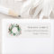  Holly Berries Pine Snow Christmas Wreath Address
