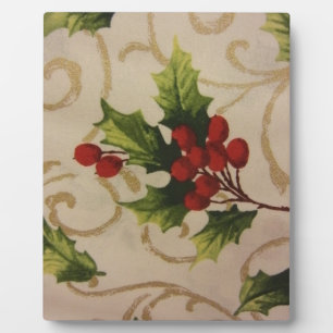 Holly Berries Plaque