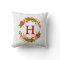Holly Berries Wreath Monogrammed Family Wishes