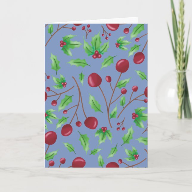 Holly Berry 2026 Holiday Card (Front)