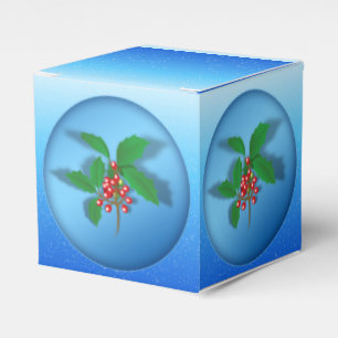 Holly Berry Favor Box