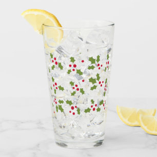 Holly Berry Glass Tumbler