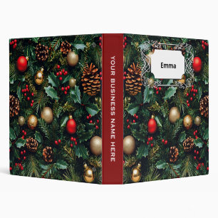 Holly Berry Winter Wonderland Binder