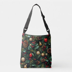 Holly Berry Winter Wonderland Crossbody Bag