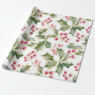 Holly Berry Wrapping Paper! Paper