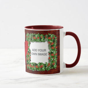 Holly Border Mug