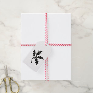 Holly Branch – Holiday Botanical Design on  Gift Tags