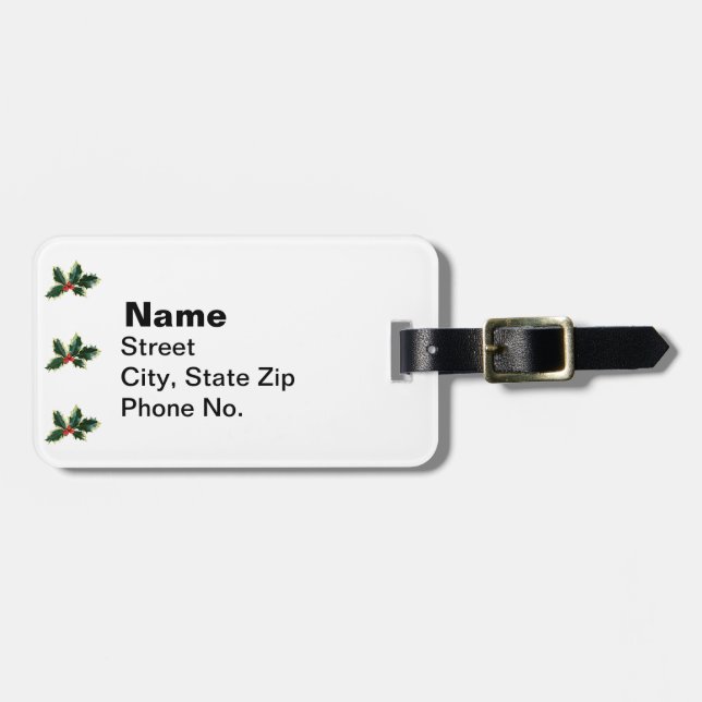 Holly Brownells Variegate Luggage Tag (Front Horizontal)