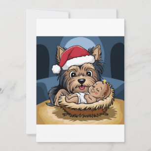 Holly chlid adored by yorkshire Terrier Invitation
