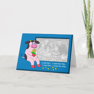 Holly Cow "Love You Love You Love You" Holiday Card