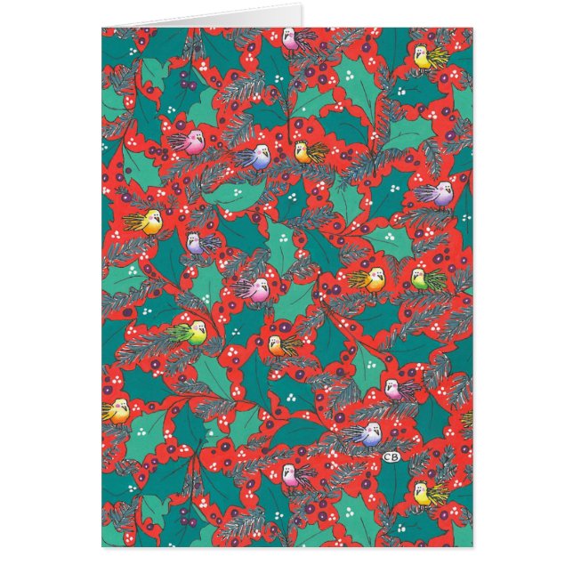 "Holly" Custom Christmas Card (Front)