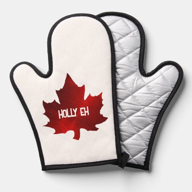 HOLLY Eh RIGHT HANDED OVEN MITT (Front/Back)