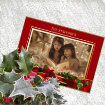 Holly et la carte de vacances Ivy Foil