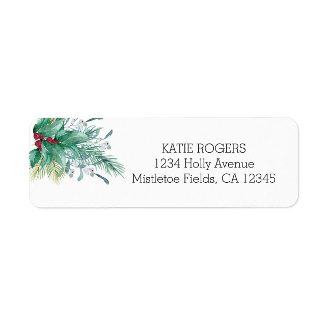 Holly et MIstletoe Adresse de Noël (Devant)