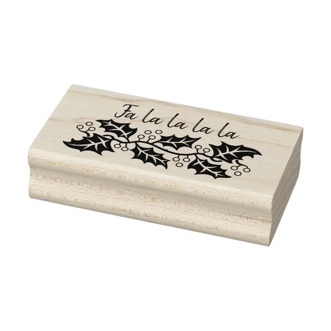 Holly Garland Christmas Art Stamp (Stamp)