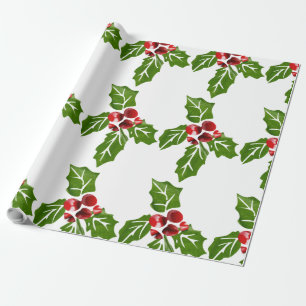 Holly Gift wrapping Paper