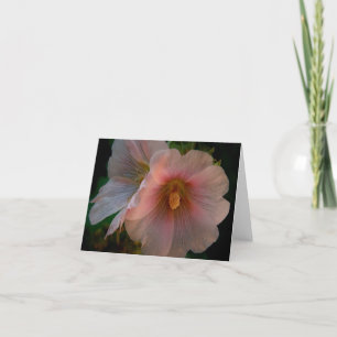 Holly Hock Note Card - Customized