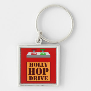Holly Hop Drive Keychain