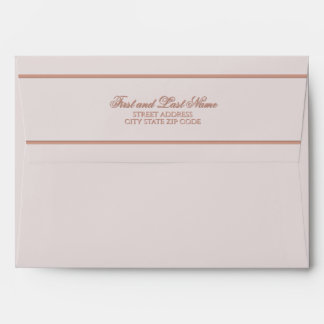 Holly & Ivy Minimalist Blush Christmas Envelope