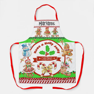 Holly Jolly Christmas Apron