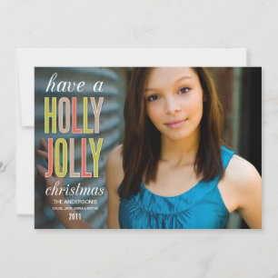 HOLLY JOLLY CHRISTMAS   CARTE D'ACCUEIL POUR VACAN