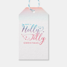 Holly Jolly Christmas gift tag