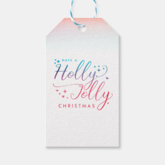 Holly Jolly Christmas gift tag