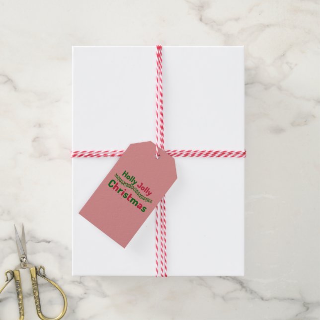 Holly Jolly Christmas      Gift Tags (With Twine)