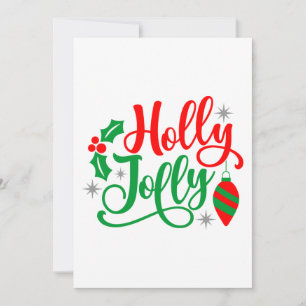 Holly Jolly Christmas Song Holiday Card